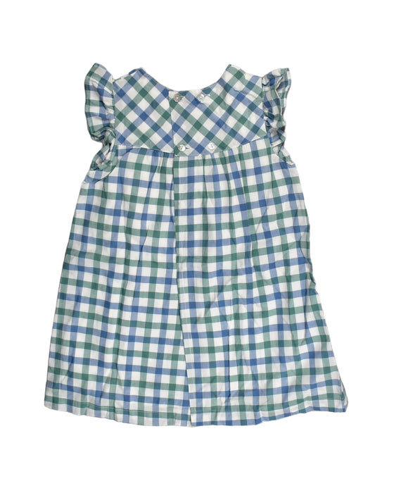 A Blue Sleeveless Dresses from Knot in size 3T for girl. (Back View)