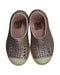 A Silver Slip Ons from Native Shoes in size 3T for girl. (Back View)