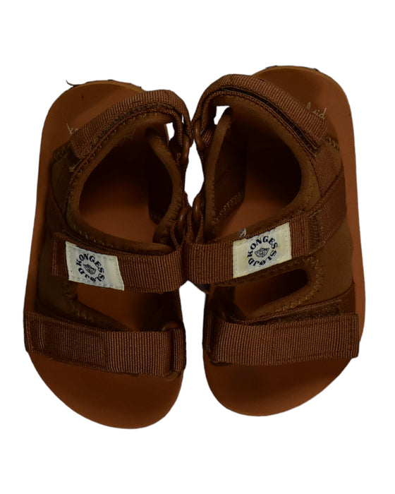 A Brown Sandals from Konges Sløjd in size 3T for boy. (Back View)
