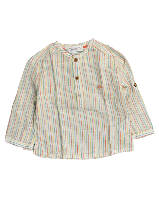 A White Long Sleeve Tops from Chateau de Sable in size 6-12M for boy. (Front View)