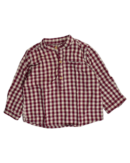 A Burgundy Shirts from Bout'Chou in size 6-12M for boy. (Front View)