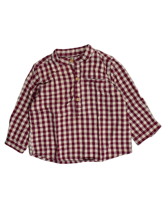 A Burgundy Shirts from Bout'Chou in size 6-12M for boy. (Front View)