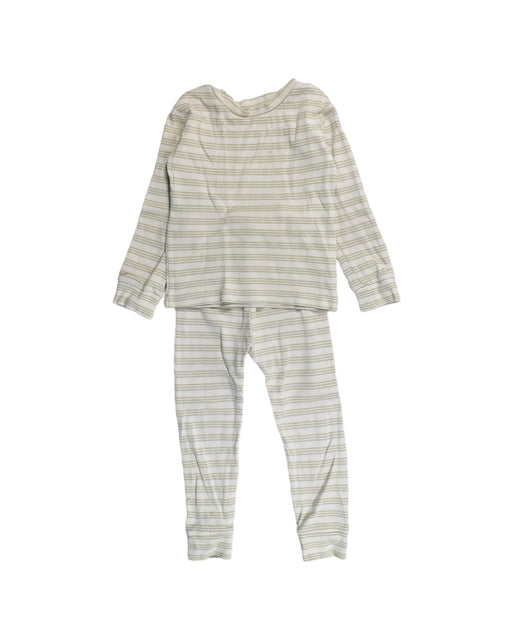 A White Pyjama Sets from Rylee + Cru in size 3T for boy. (Front View)