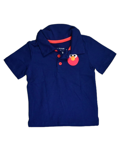 A Blue Short Sleeve Polos from Isaac Mizrahi in size 12-18M for boy. (Front View)
