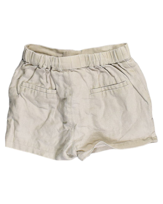 A Ivory Shorts from Our Mini Nature in size 12-18M for girl. (Back View)