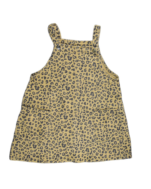 A Gold Overall Dresses from Seed in size 4T for girl. (Front View)