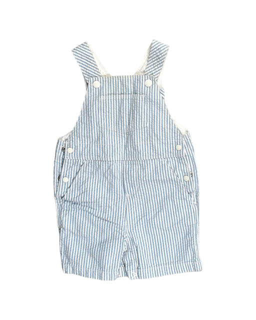 A Blue Overall Shorts from Petit Bateau in size 3-6M for neutral. (Front View)