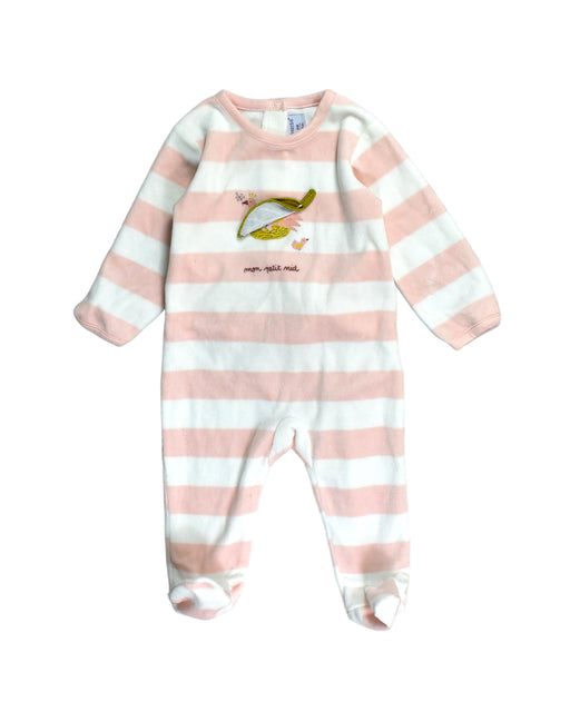 A White Jumpsuits from Absorba in size 3-6M for girl. (Front View)