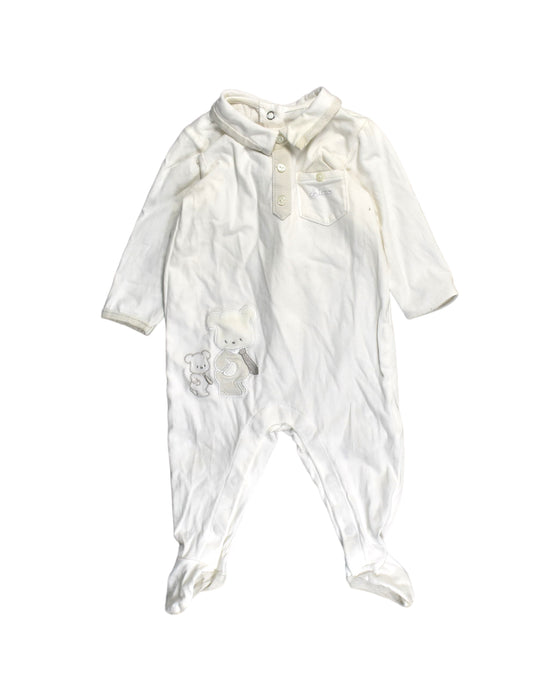 A White Jumpsuits from Chicco in size 3-6M for girl. (Back View)