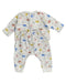 A White Pyjama Sets from Petit Bateau in size 3-6M for boy. (Back View)