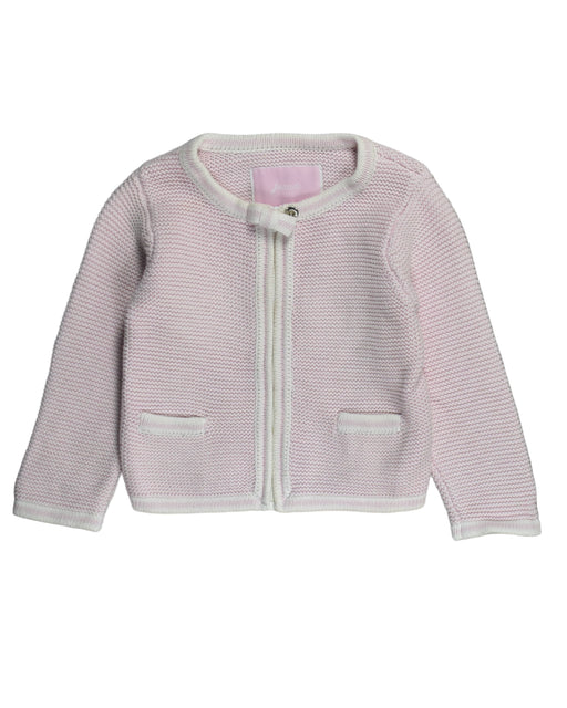 A Pink Cardigans from Jacadi in size 18-24M for girl. (Front View)