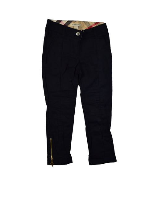 A Black Casual Pants from Burberry in size 5T for girl. (Front View)