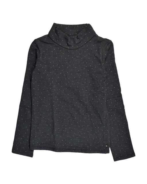 A Black Long Sleeve Tops from Okaïdi in size 10Y for girl. (Front View)