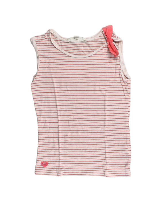 A White Sleeveless Tops from Chateau de Sable in size 8Y for girl. (Front View)