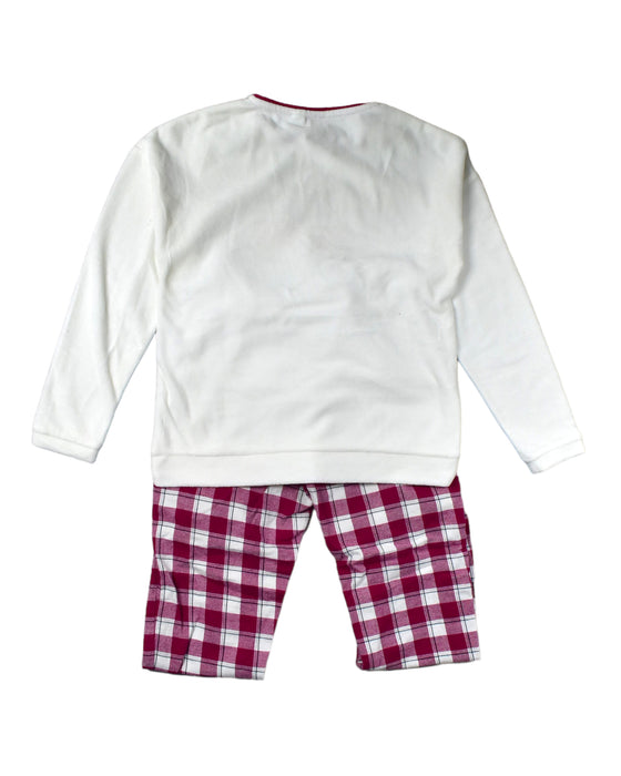 A White Pyjama Sets from Okaïdi in size 10Y for girl. (Back View)