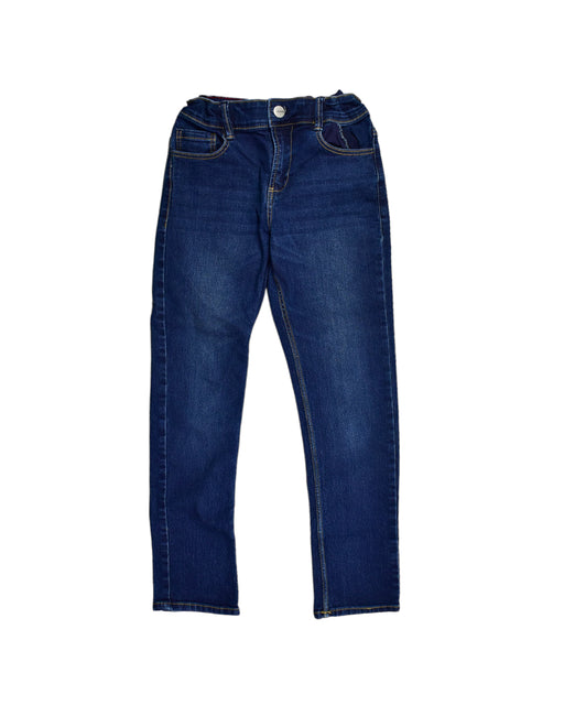A Blue Jeans from Okaïdi in size 10Y for girl. (Front View)