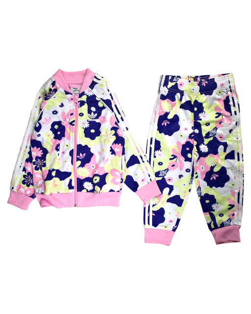 A Pink Pants Sets from Adidas in size 3T for girl. (Front View)
