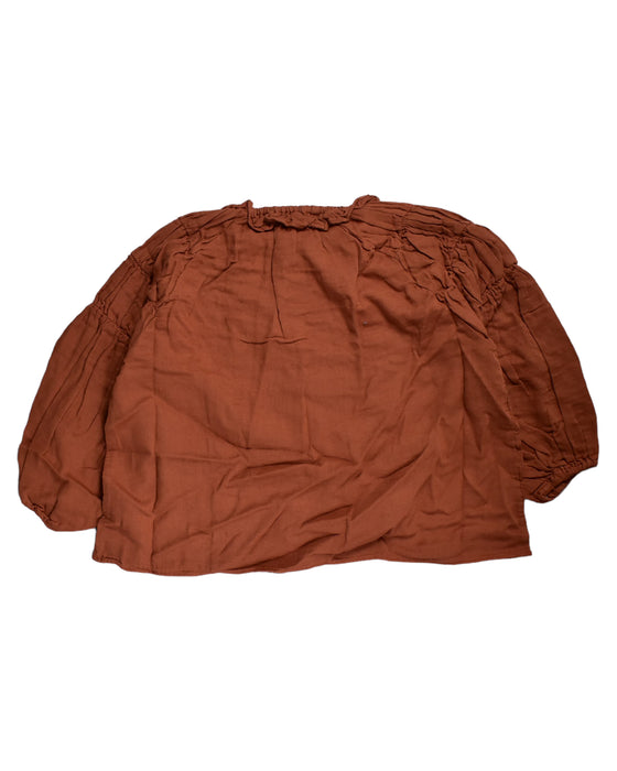 A Brown Long Sleeve Tops from Bien A Bien in size XL for girl. (Back View)