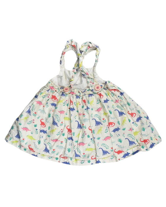 A White Sleeveless Dresses from Boden in size 3-6M for girl. (Back View)