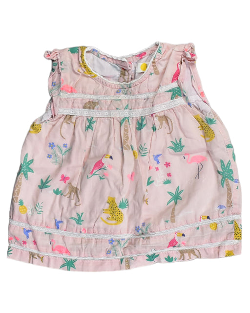 A Pink Sleeveless Dresses from Boden in size 6-12M for girl. (Front View)