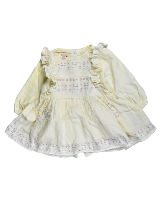 A Yellow Long Sleeve Dresses from Louise Misha in size 6-12M for girl. (Front View)