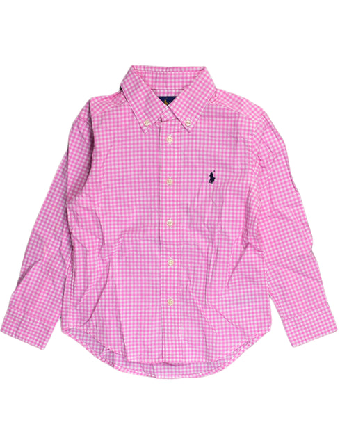 A Pink Shirts from Ralph Lauren in size 4T for girl. (Front View)