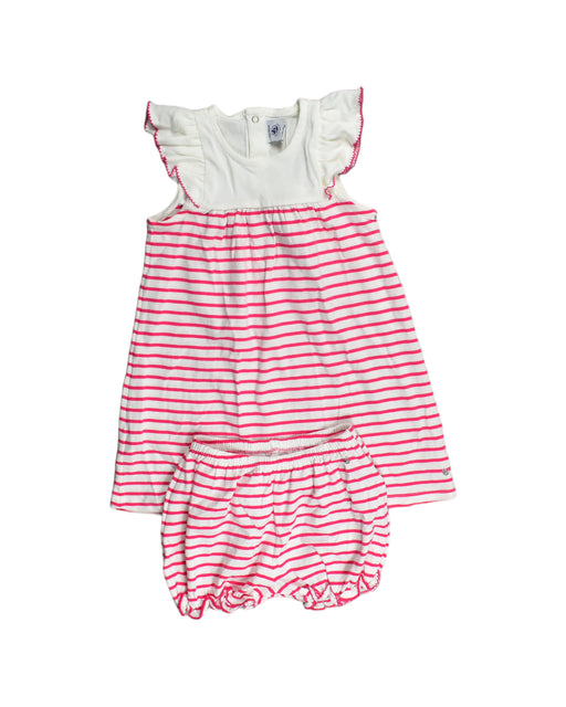 A Pink Dress Sets from Petit Bateau in size 18-24M for girl. (Front View)