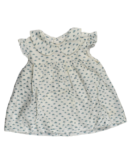 A White Sleeveless Dresses from La Coqueta in size 2T for girl. (Front View)