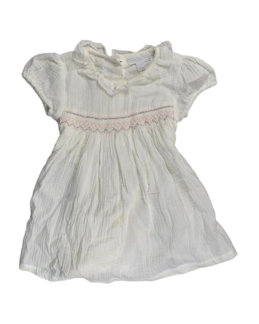 A White Short Sleeve Dresses from The Little White Company in size 18-24M for girl. (Front View)