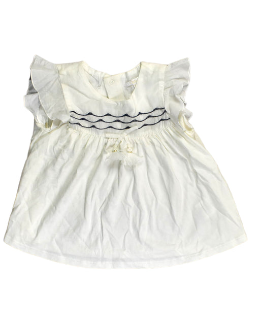 A White Sleeveless Dresses from Chloe in size 12-18M for girl. (Front View)