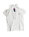 A White Short Sleeve Polos from Polo Ralph Lauren in size 4T for girl. (Front View)