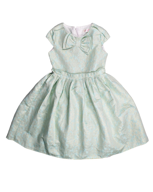 A Green Sleeveless Dresses from Bloom in size 6T for girl. (Front View)
