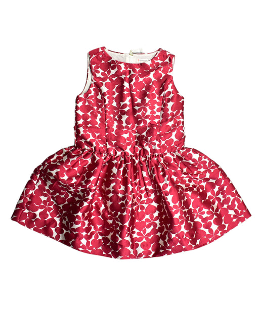 A Red Sleeveless Dresses from Crewcuts in size 4T for girl. (Front View)
