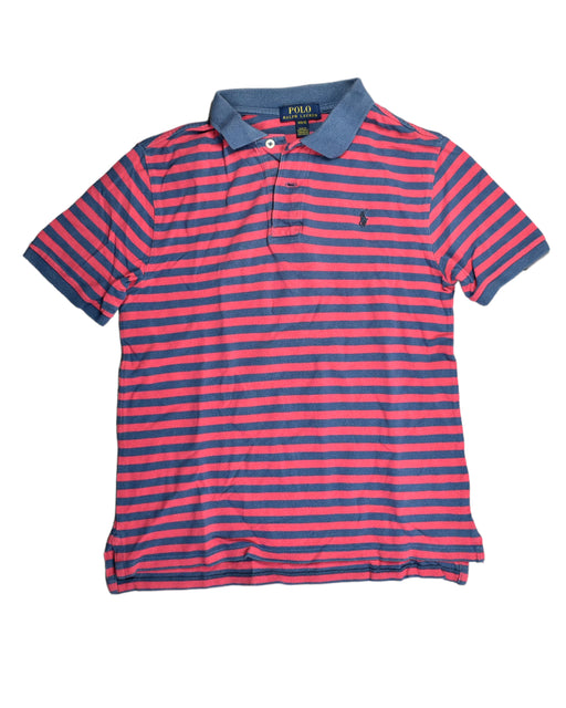A Red Short Sleeve Polos from Polo Ralph Lauren in size 12Y for boy. (Front View)