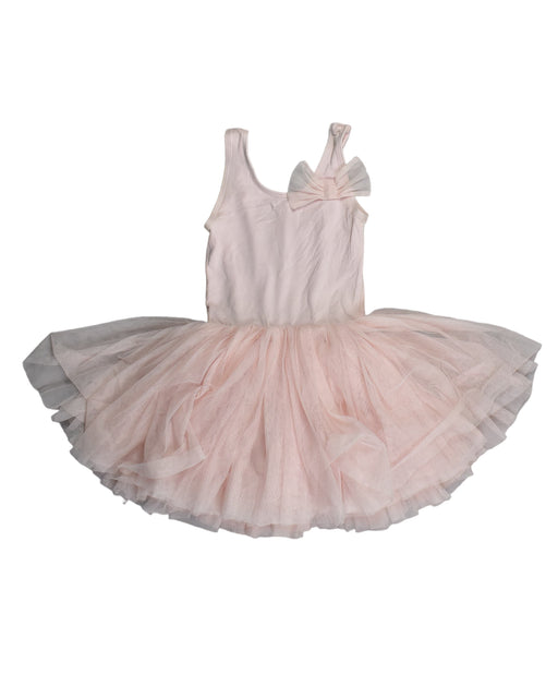 A Pink Sleeveless Dresses from Flo Dancewear in size 6T for girl. (Front View)