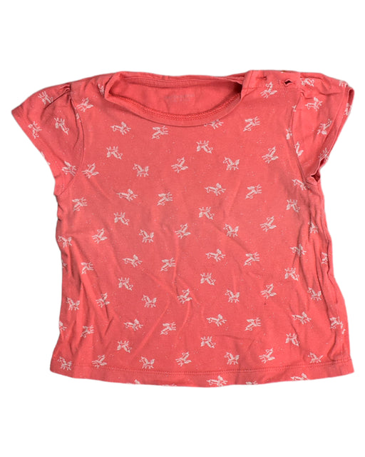 A Red Short Sleeve Tops from Vertbaudet in size 2T for girl. (Front View)