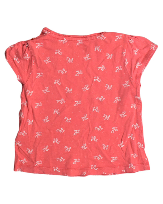 A Red Short Sleeve Tops from Vertbaudet in size 2T for girl. (Back View)