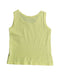 A Yellow Sleeveless Tops from Bonpoint in size 3T for girl. (Back View)