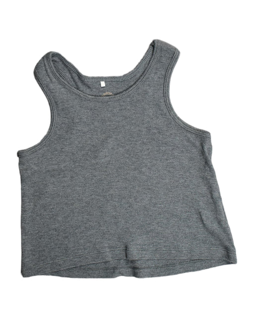 A Grey Sleeveless Tops from Hunter + Boo in size 3T for girl. (Front View)