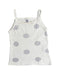 A White Sleeveless Tops from Petit Bateau in size 4T for girl. (Front View)