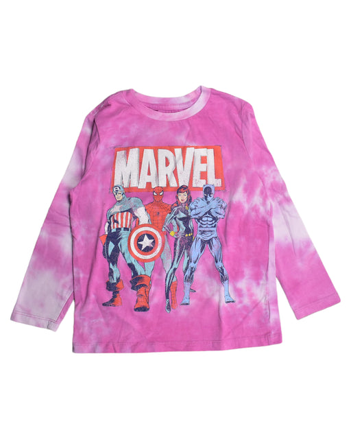 A Pink Long Sleeve Tops from Marvel in size S for girl. (Front View)