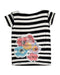A Black T Shirts from Rykiel Enfant in size 4T for girl. (Front View)