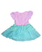 A Purple Short Sleeve Dresses from Retykle in size 4T for girl. (Back View)